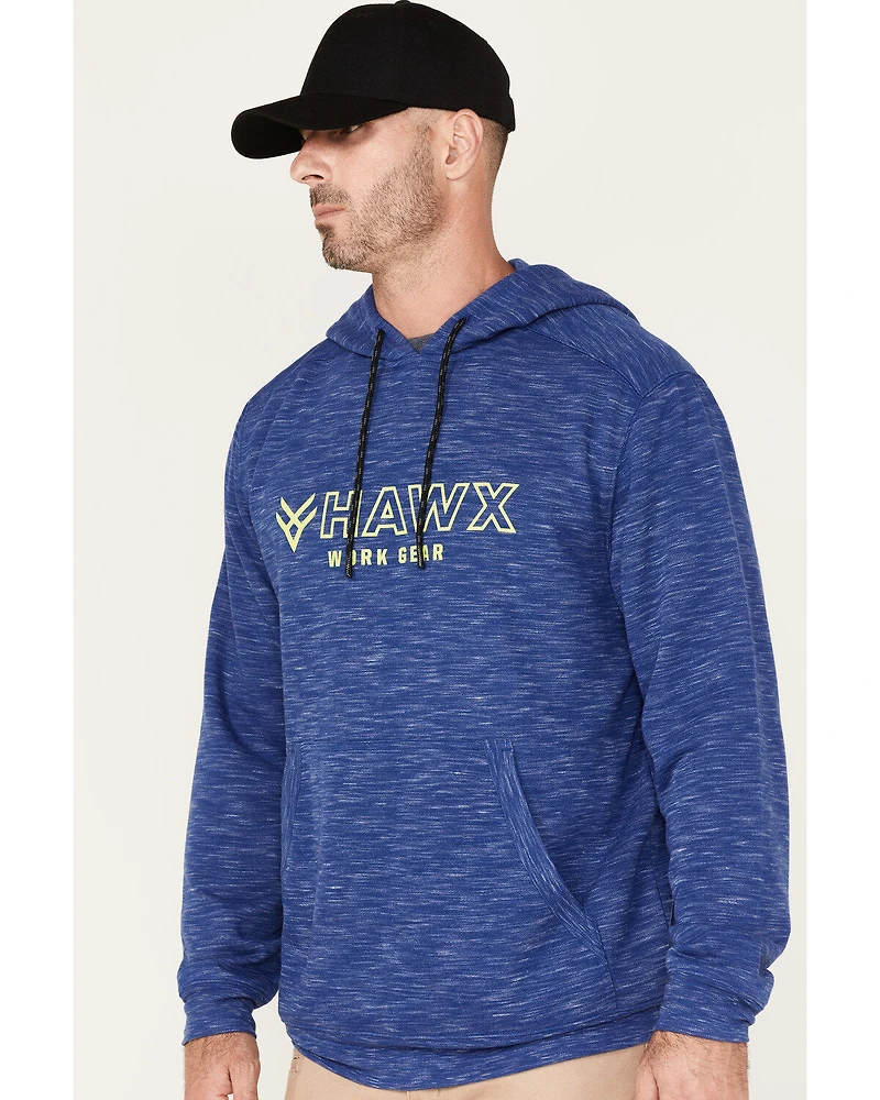 Hawx Men's Graphic Slub Pullover Hooded Work Sweatshirt