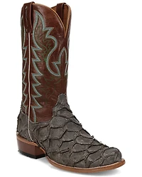 Dan Post Men's Araprima Exotic Pirarucu Western Boots - Square Toe