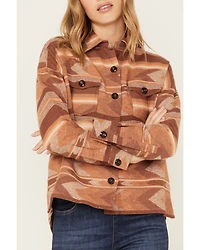 Rock & Roll Denim Women's Southwestern Print Button-Down Shacket