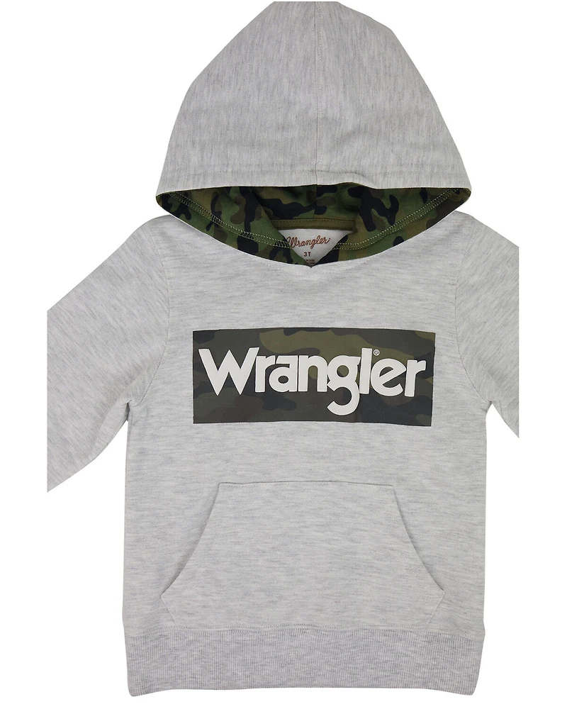 Wrangler Toddler Boys' Logo Graphic Hooded Sweatshirt