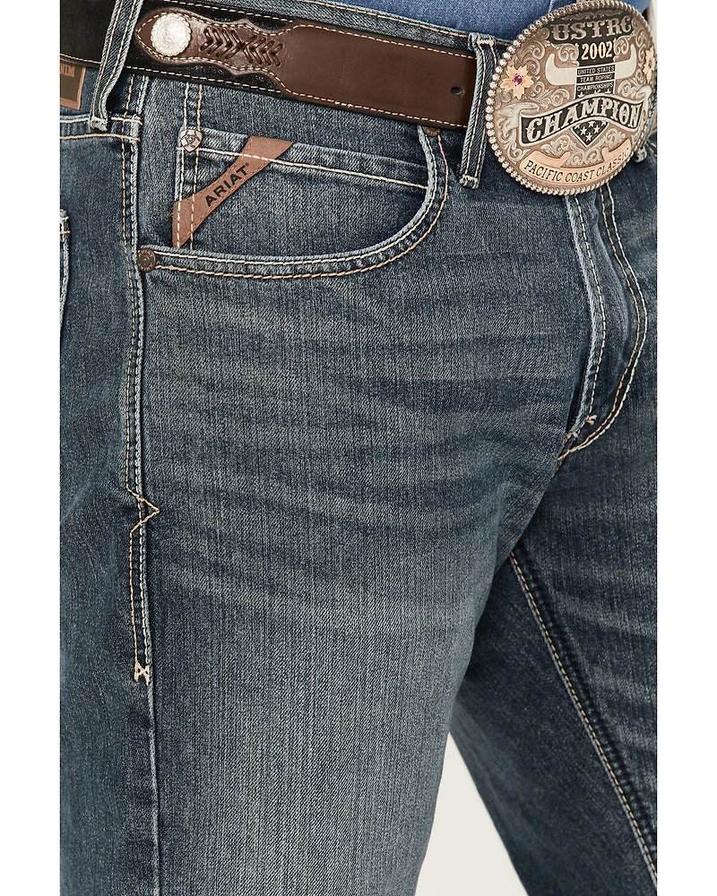 Ariat Men's M5 Louisville Seneca Medium Wash Stretch Straight Leg Jeans