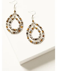 Shyanne Women's Juniper Sky Double Teardrop Earrings
