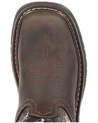 Rocky Boys' Ride FLX Waterproof Western Work Boots - Soft Toe