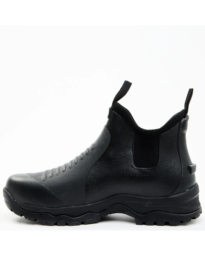 RANK 45® Men's 6.5" Rubber Ankle Boots - Round Toe
