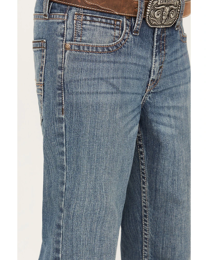 Cody James Boys' Bozeman Dark Wash Slim Bootcut Stretch Denim Jeans