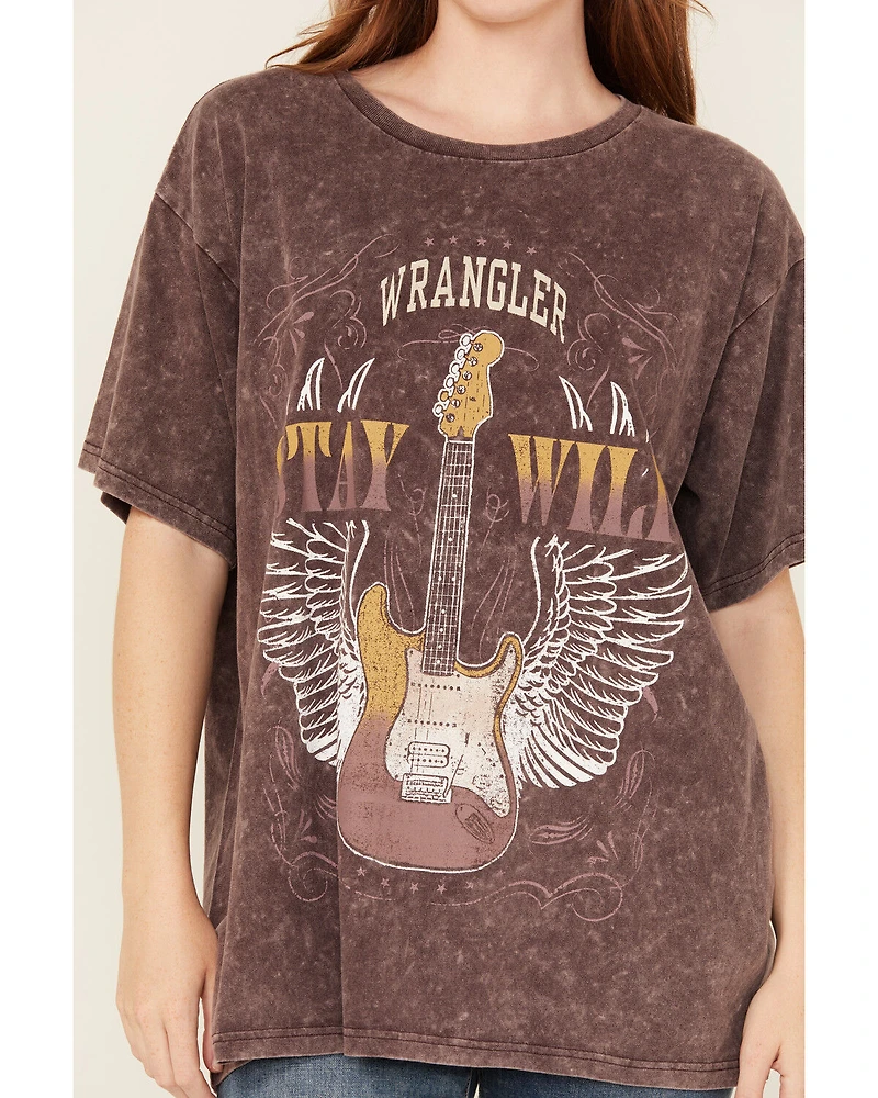 Wrangler Women's Stay Wild Short Sleeve Graphic Tee
