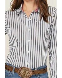Ariat Women's Kirby Striped Long Sleeve Button-Down Stretch Western Shirt