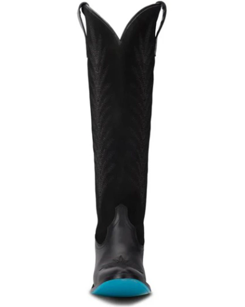 Lane Women's Jentry Suede Knee High Western Boots - Round Toe