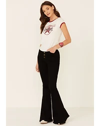 Shyanne Women's All-American Cowgirl Graphic Short Sleeve Ringer Tee