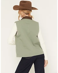 Ashley Women's Solid Quilted Canvas Barn Jacket
