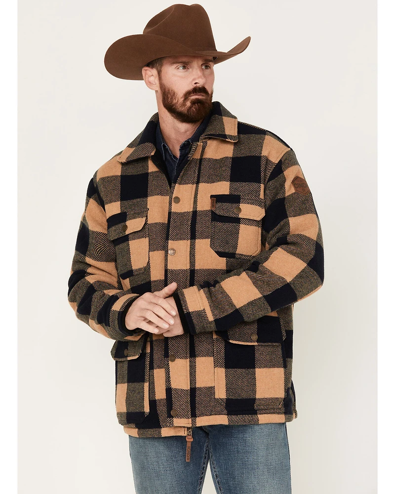 Cinch Men's Frontier Plaid Print Coat