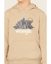 Wrangler Boys' Desert Cowboy Graphic Hooded Sweatshirt