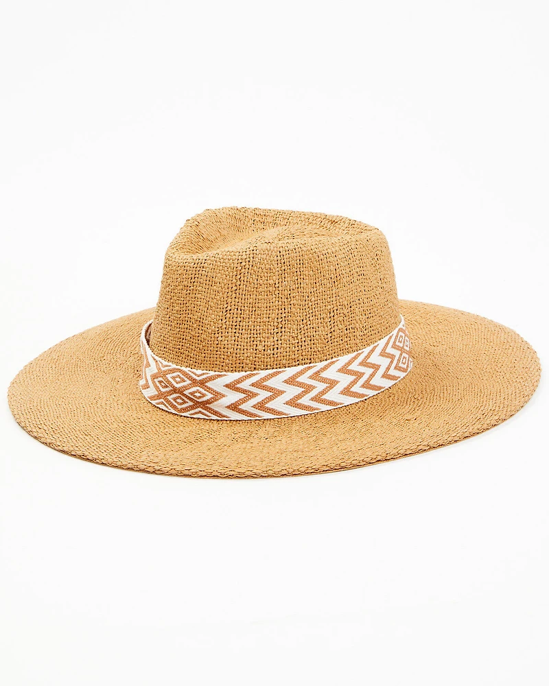 Nikki Beach Women's Chelsea Australian Straw Western Fashion Hat
