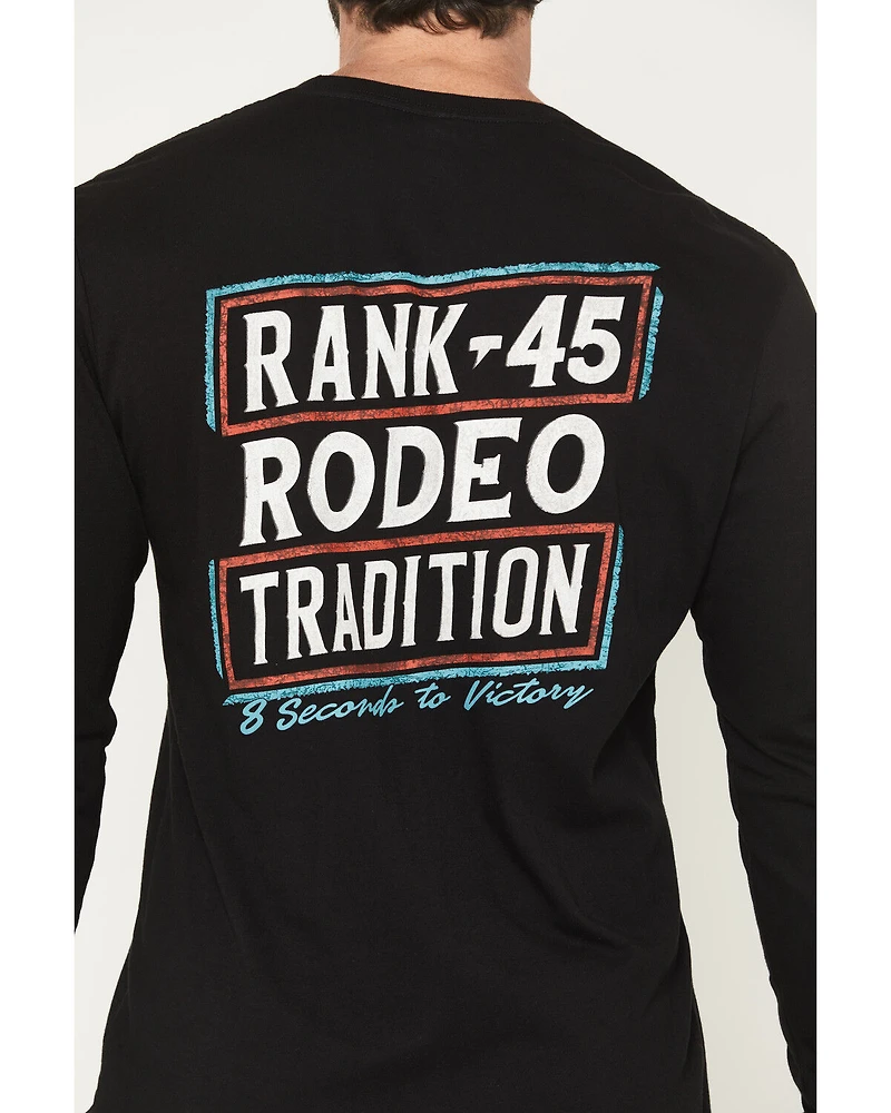 RANK 45® Men's Rodeo Tradition Long Sleeve Graphic T-Shirt