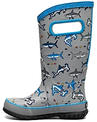 Bogs Boys' Pixel Shark Rainboots