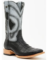 Tanner Mark Men's Exotic Caiman Belly Tall Western Boots - Broad Square Toe