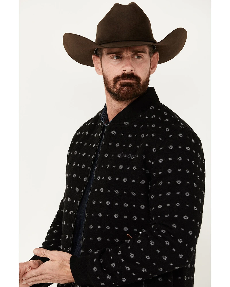 Hooey Men's Southwestern Print Wool Jacket - Big