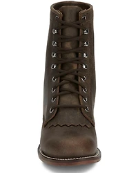Justin Women's McKean Lace-Up Boots - Round Toe