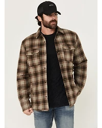 Brothers and Sons Men's Schefter Plaid Print Shirt Jacket