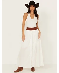 Shyanne Women's Lace Inset Maxi Skirt