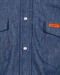 Wrangler Men's FR Long Sleeve Snap Western Work Shirt - Big