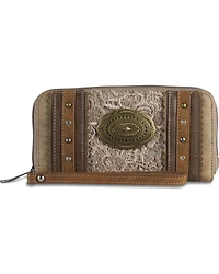Justin Women's Lace Concho Zip Closure Wallet