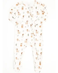 Angel Dear Infant Boys' Cowboy Dogs Long Sleeve Zipper Onesie