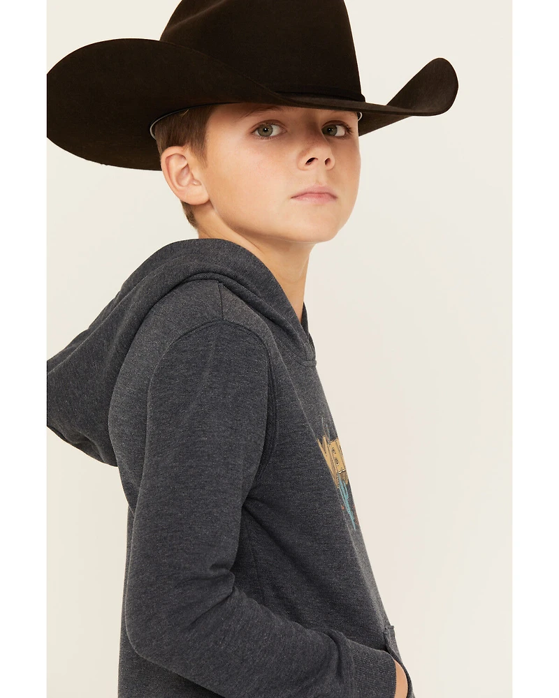 Wrangler Boys' Desert Logo Hooded Sweatshirt