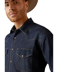 Ariat Men's Classic Denim Long Sleeve Snap Western Shirt - Big