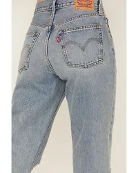 Levi's Women's 501 Plan To Stay High Rise Medium Wash Straight Denim Jeans