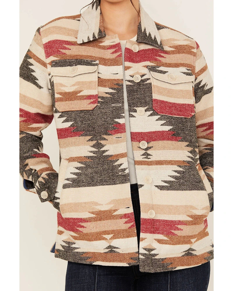 Idyllwind Women's Roadhouse Southwestern Print Button-Down Shacket