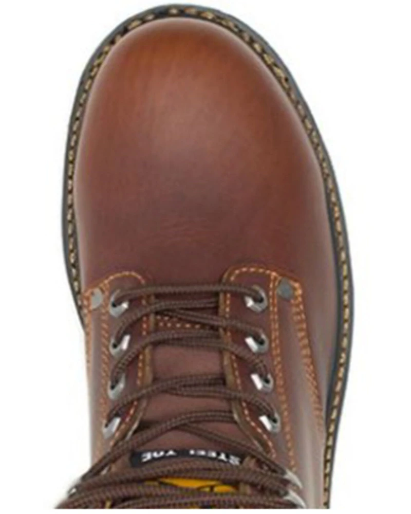 CAT Men's 6" Second Shift Lace-Up Work Boots - Steel Toe