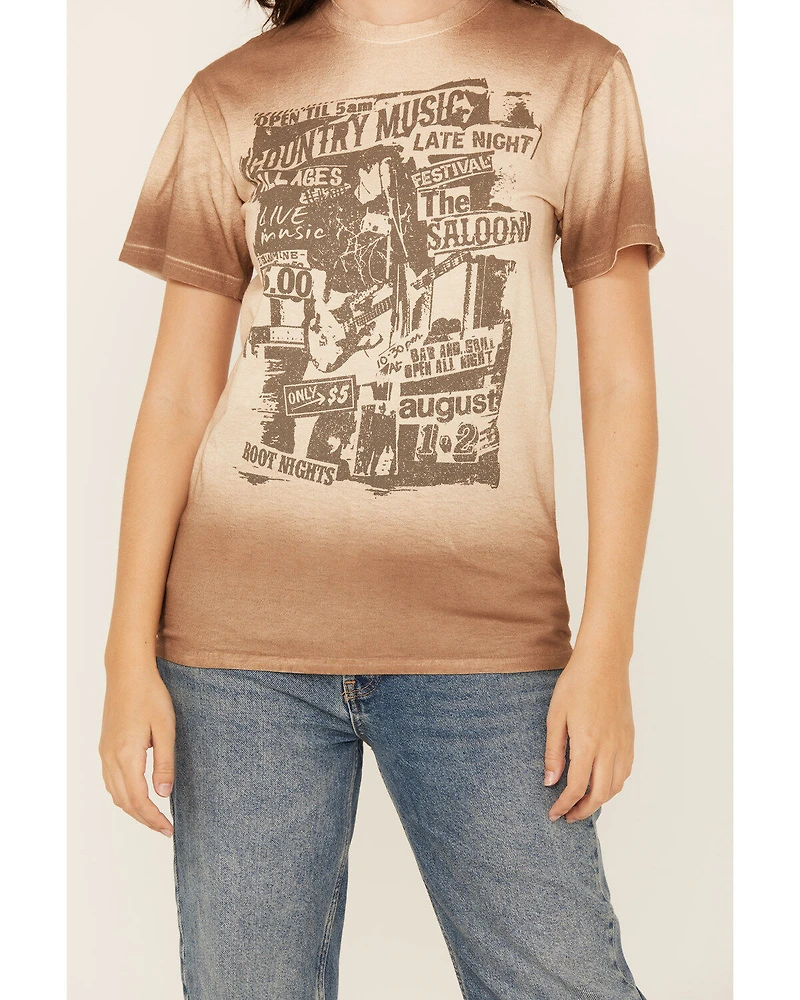 Cut & Paste Women's Tie-Dye Short Sleeve Graphic Tee