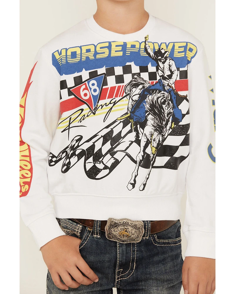 Wrangler® x Hot Wheels™ Boys' Rodeo Crew Neck Sweatshirt
