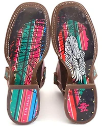 Tin Haul Women's Azteca Western Boots - Broad Square Toe