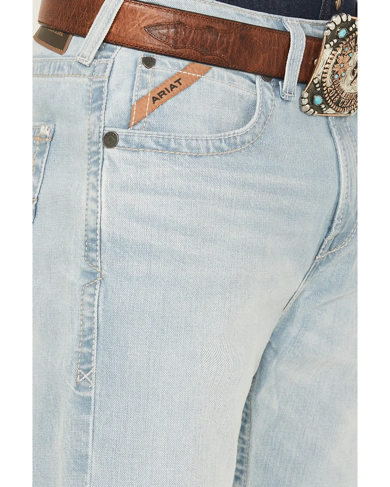 Ariat Men's M7 Clive Light Wash High Rise Slim Straight Stretch Denim Jeans