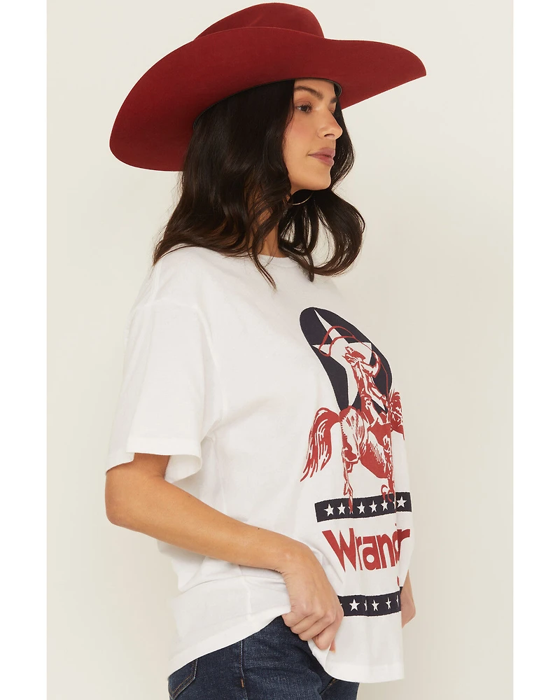 Wrangler Women's Rider Logo Short Sleeve Graphic Tee