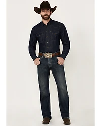 Rock & Roll Denim Men's Double Barrel Medium Wash Relaxed Bootcut Stretch Jeans