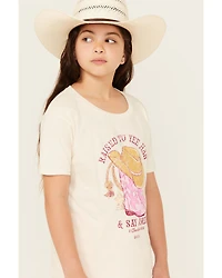 Kerusso Girls' Raised To Yee Haw Short Sleeve Graphic Tee