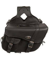 Milwaukee Leather Large Braided Throw Over Saddle Bag