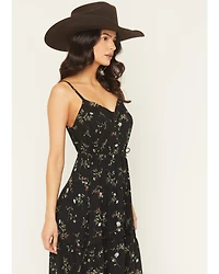 Idyllwind Women's Colt Floral Print Sleeveless Button-Down Maxi Dress