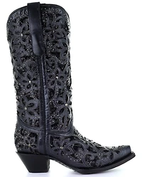 Corral Women's Inlay Embroidery Western Boots - Snip Toe