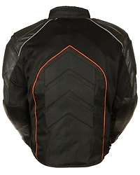 Milwaukee Leather Men's Combo Textile Mesh Racer Jacket