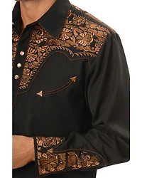 Scully Men's Embroidered Gunfighter Shirt - Big