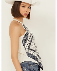 Shyanne Women's Bandana Print Halter Tank