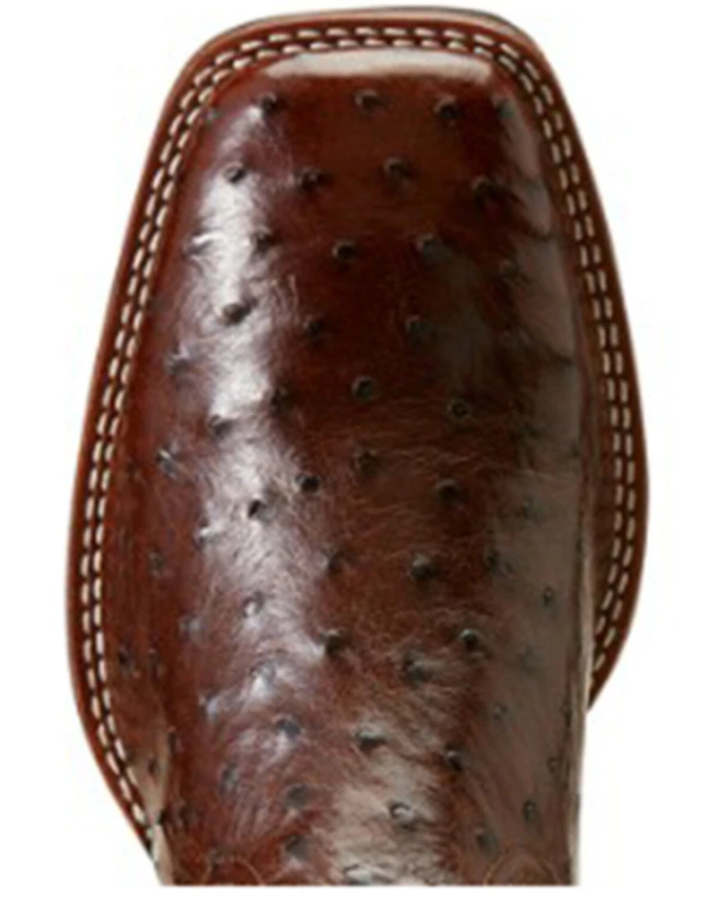 Ariat Men's Barley Ultra Exotic Full Quill Ostrich Western Boots - Broad Square Toe