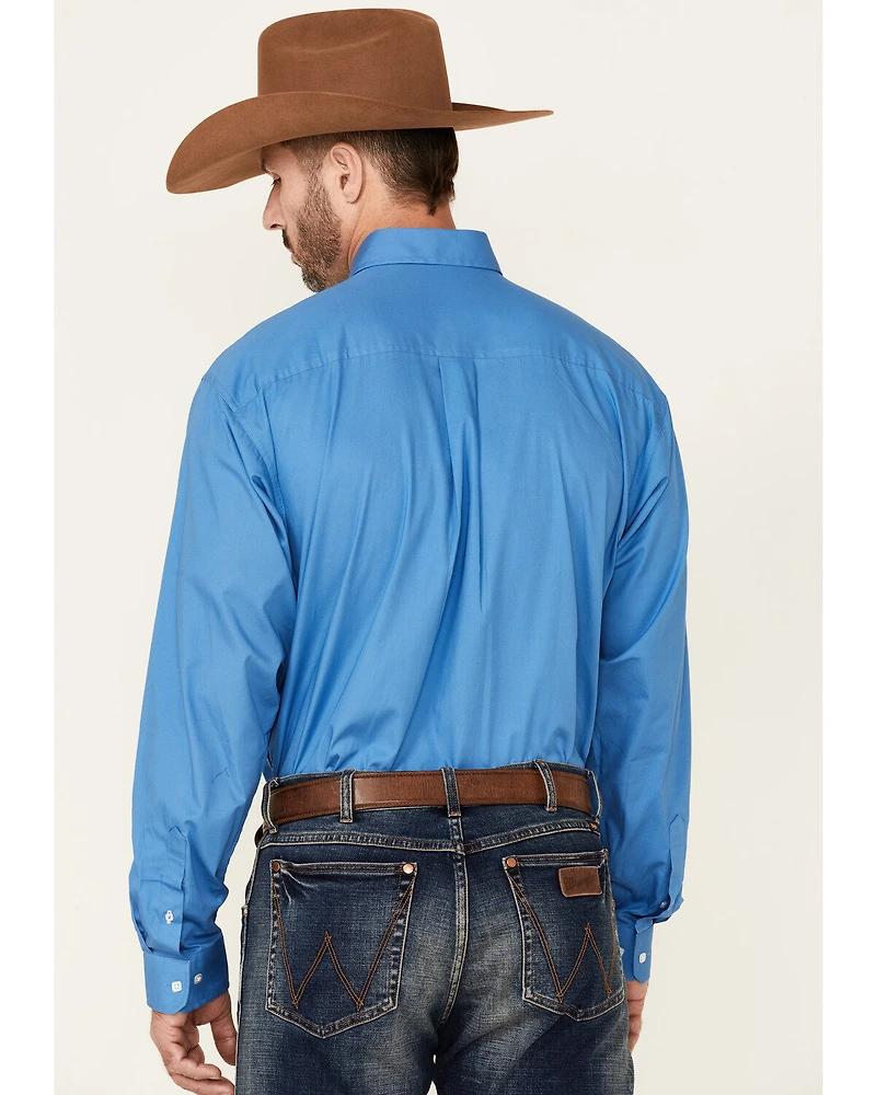 Cinch Men's Solid Long Sleeve Button-Down Western Shirt