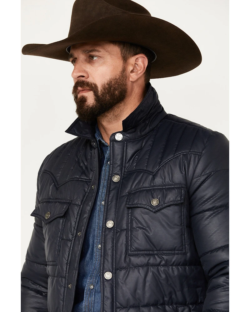 Cody James Men's Quilted Ponderosa Snap Shirt Jacket