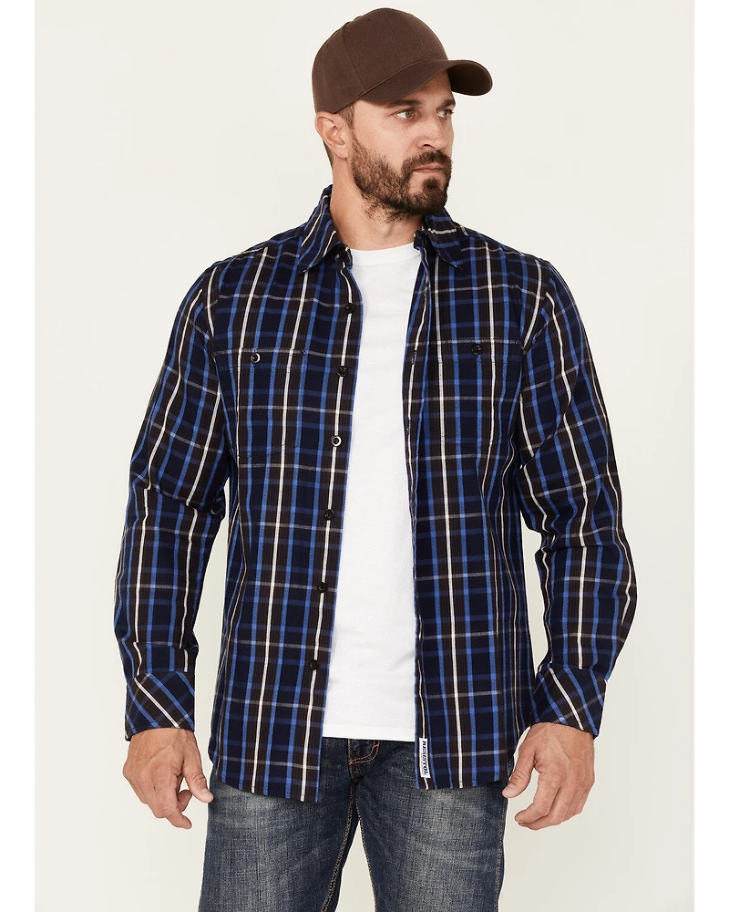 Resistol Men's Louisville Large Plaid Long Sleeve Button Down Shirt