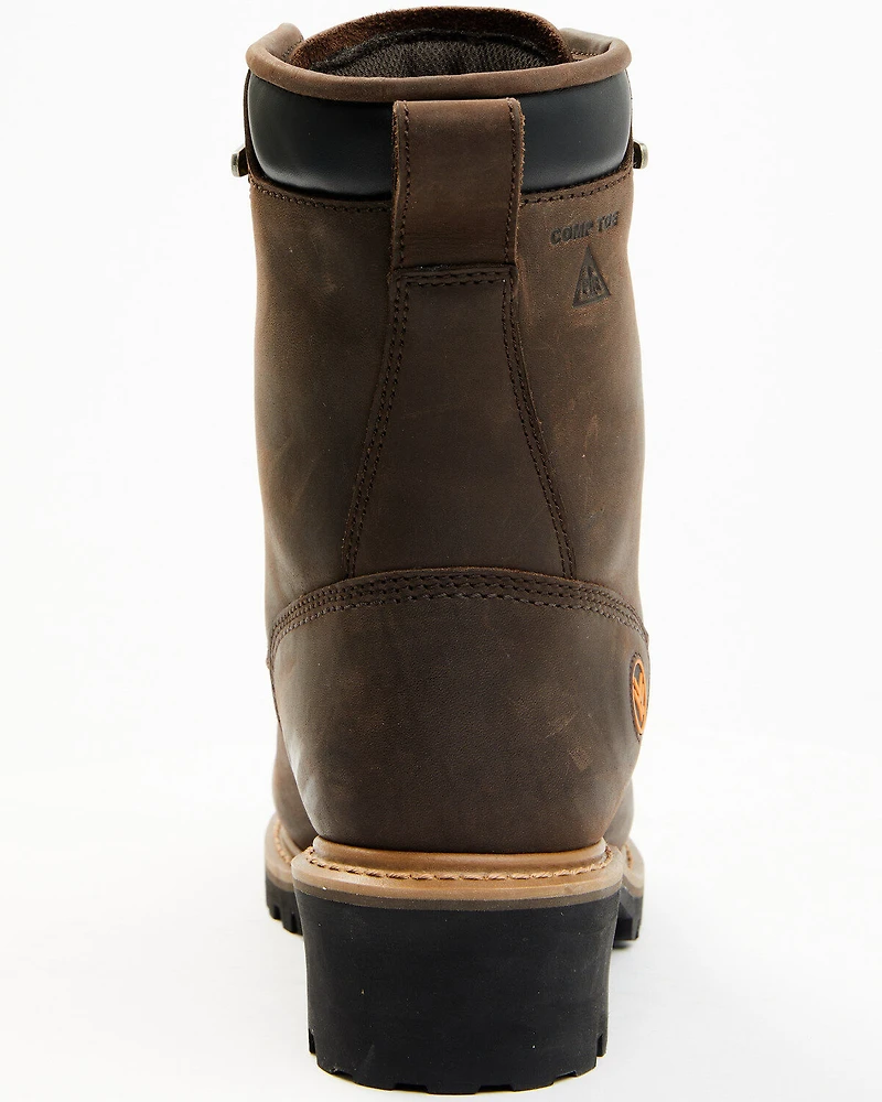 Hawx Men's Waterproof Insulated Logger Work Boots - Composite Toe